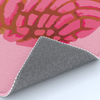 Pink concha bread mexican concha pan dulce mexican food lover Rug Gallery Image 4