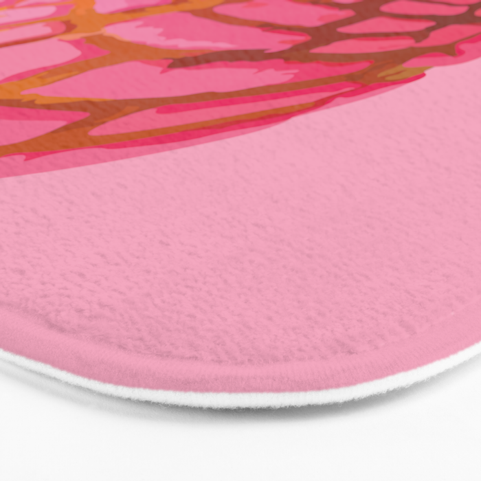 Pink concha bread mexican concha pan dulce mexican food lover Bath Mat Gallery Image 3