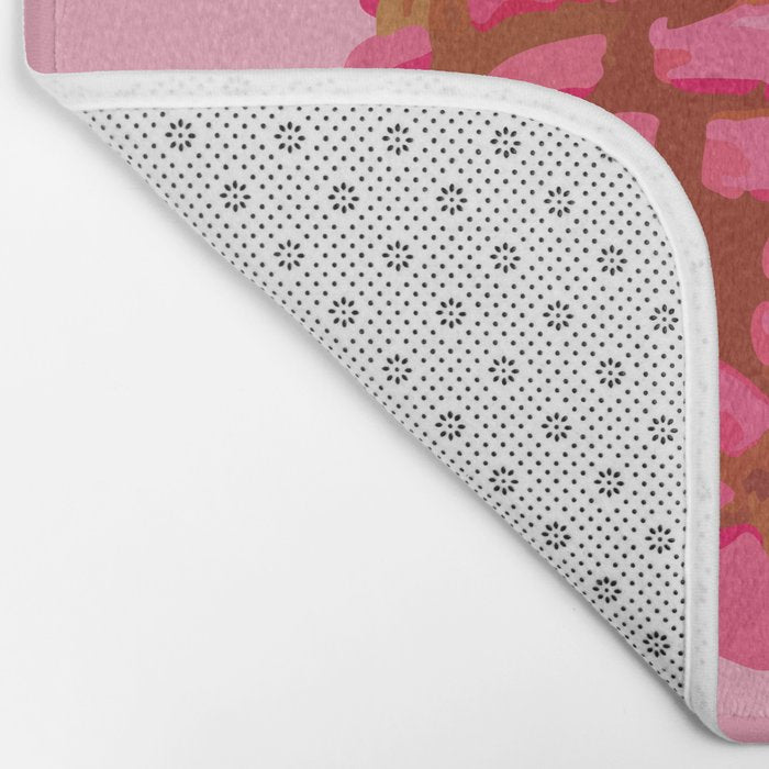 Pink concha bread mexican concha pan dulce mexican food lover Bath Mat Gallery Image 2