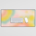 Soft pastel dream space Desk Mat Gallery Image 1