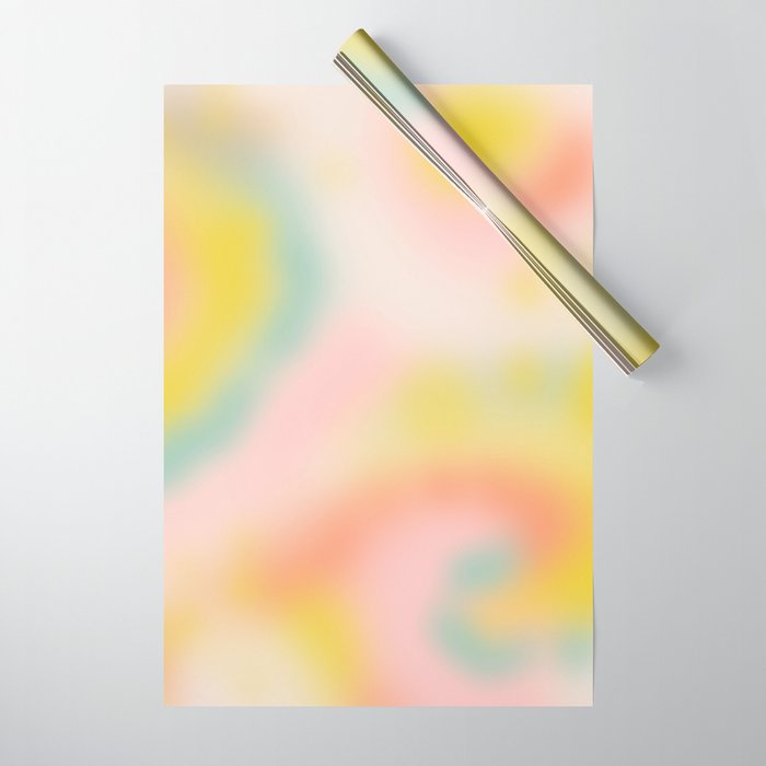 Soft pastel dream space Wrapping Paper Gallery Image 1