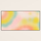 Soft pastel dream space Desk Mat Gallery Image 3