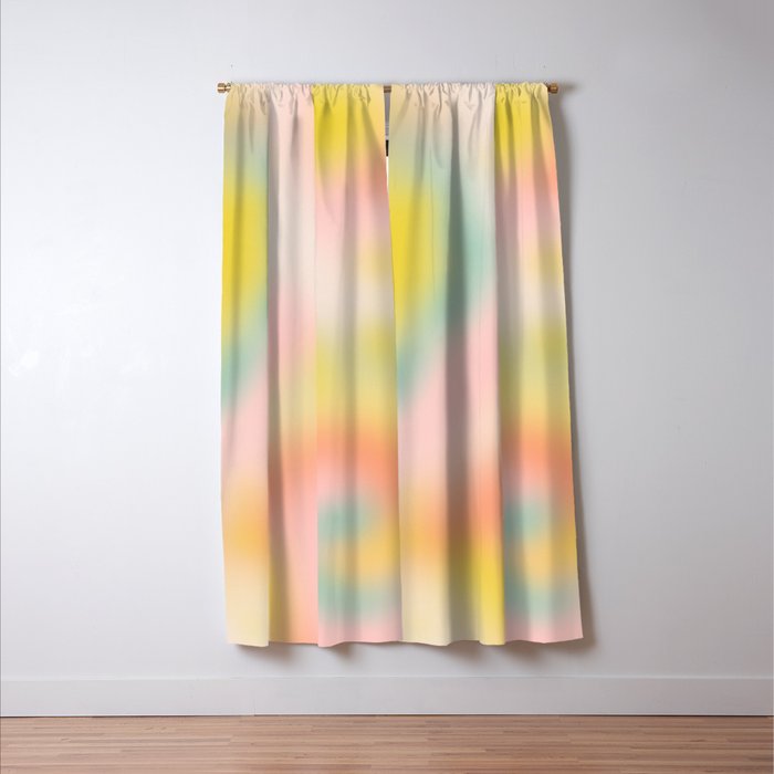 Soft pastel dream space Window Curtain Gallery Image 3