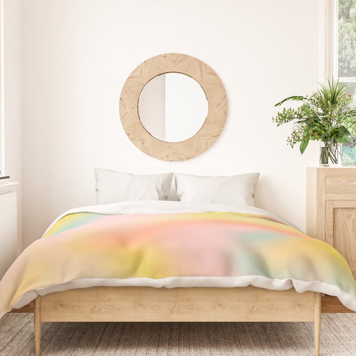 Soft pastel dream space Duvet Cover Gallery Image 3
