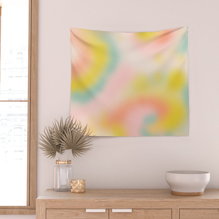 Soft pastel dream space Wall Tapestry Gallery Image 2