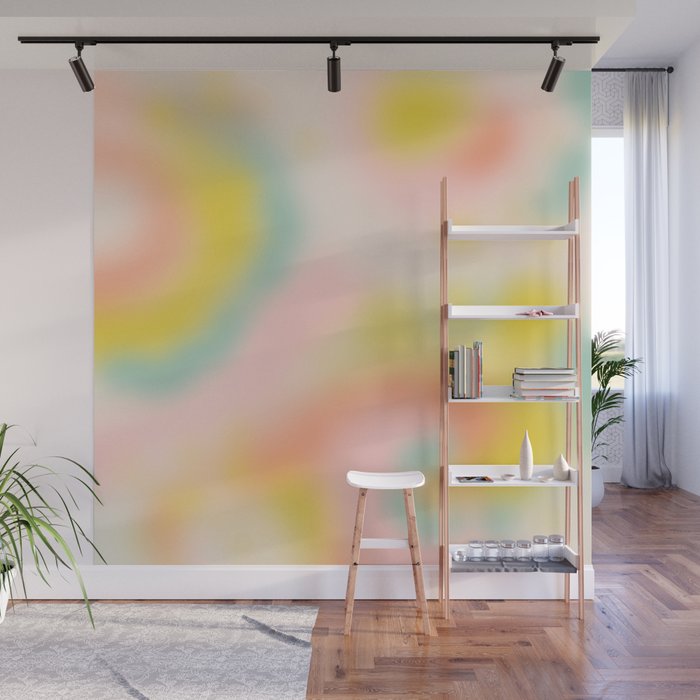 Soft pastel dream space Wall Mural Gallery Image 1