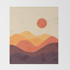 Geometric Landscape 21 Throw Blanket Gallery Image 2