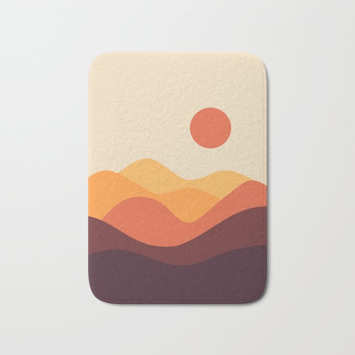 Geometric Landscape 21 Bath Mat Gallery Image 1