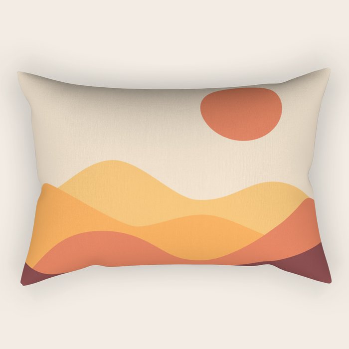 Geometric Landscape 21 Rectangular Pillow Gallery Image 2