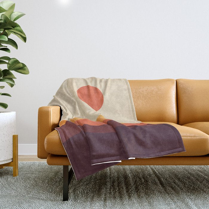 Geometric Landscape 21 Throw Blanket Gallery Image 1
