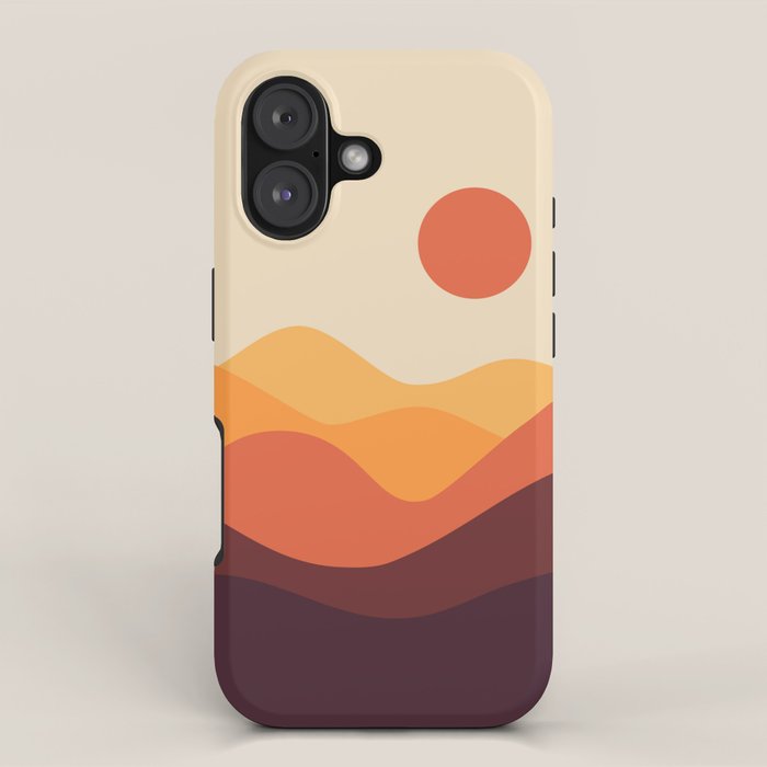 Geometric Landscape 21 iPhone Case Gallery Image 1