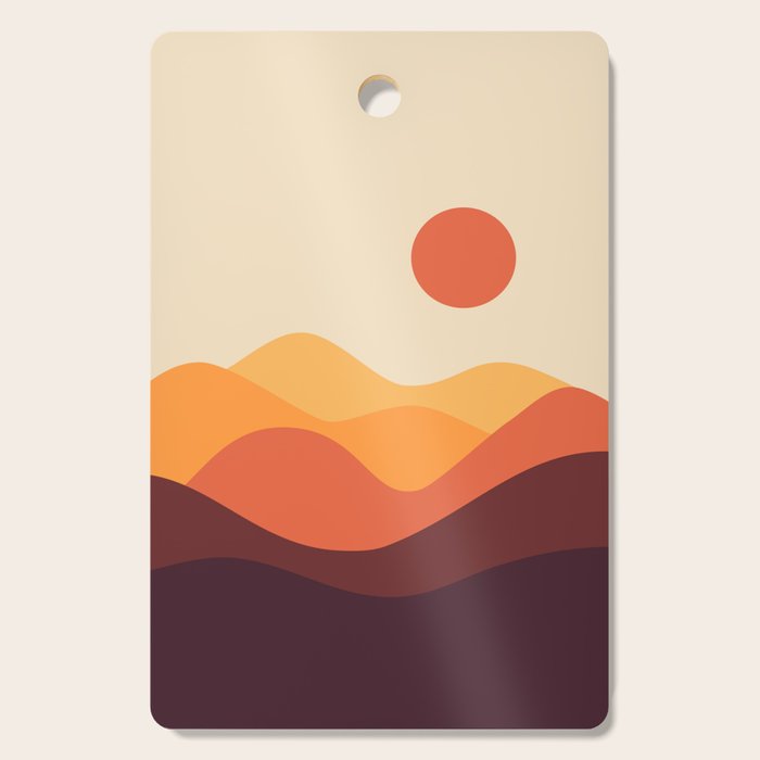 Geometric Landscape 21 Cutting Board Gallery Image 1
