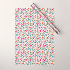 Floral Play - Vintage-Inspired Pattern Wrapping Paper Gallery Image 1