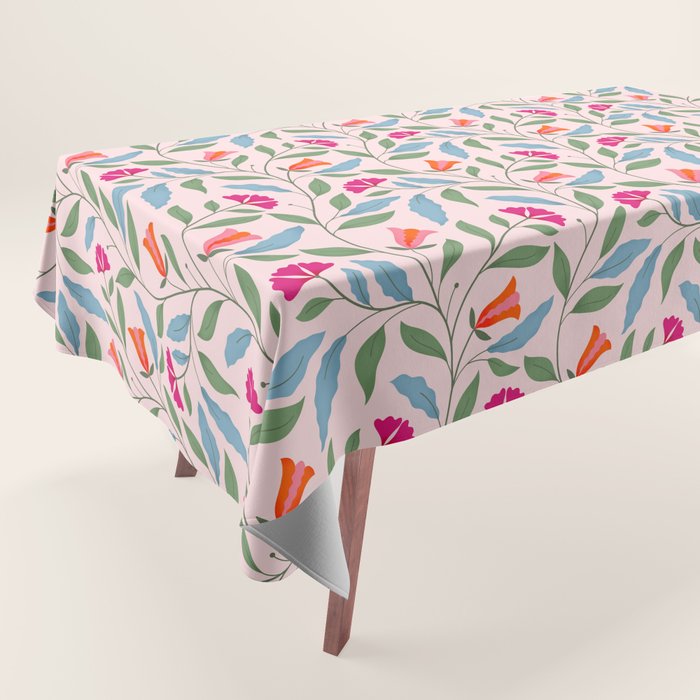 Floral Play - Vintage-Inspired Pattern Tablecloth Gallery Image 1