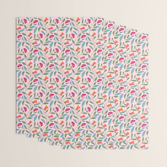 Floral Play - Vintage-Inspired Pattern Wrapping Paper Gallery Image 3