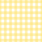 Gingham Check Plaid Pattern in Butter Yellow and White Coffee Mug Gallery Image 2