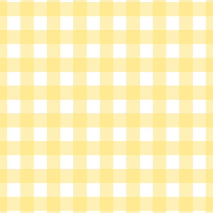 Gingham Check Plaid Pattern in Butter Yellow and White Coffee Mug Gallery Image 2