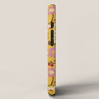 Chinoiserie Hand Drawn Florals On Yellow iPhone Case Gallery Image 2