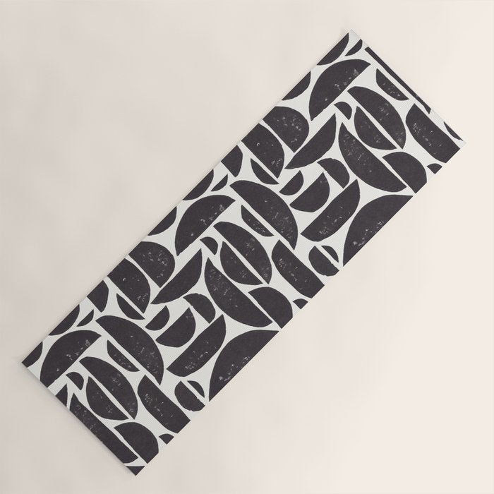 Abstract Linocut Pattern #3 Yoga Mat Gallery Image 1