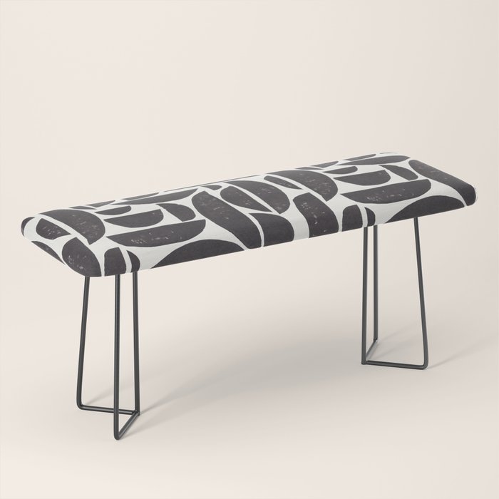 Abstract Linocut Pattern #3 Bench Gallery Image 1