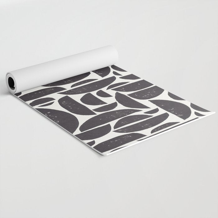 Abstract Linocut Pattern #3 Yoga Mat Gallery Image 2