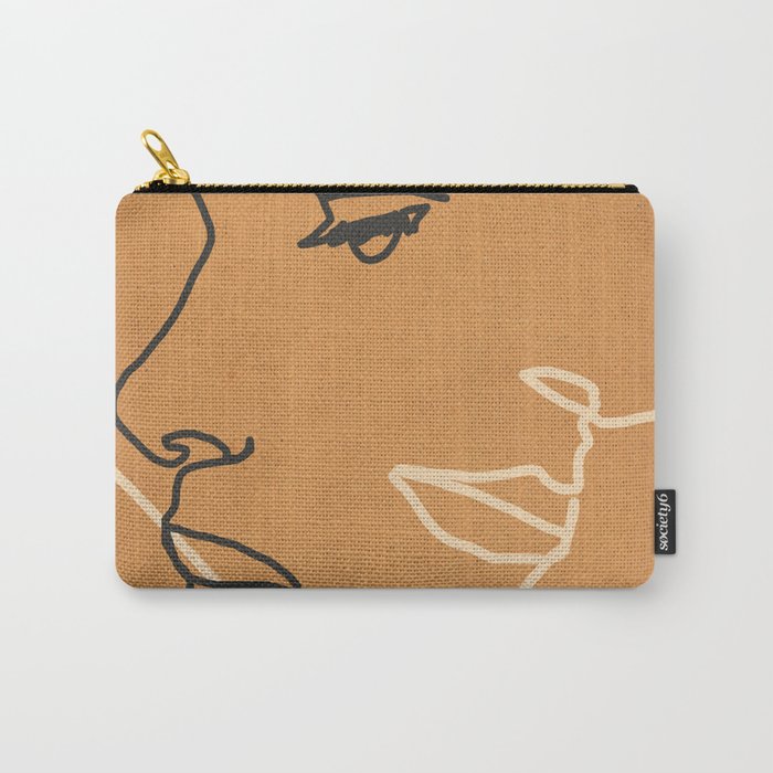 Abstract Face 15 Carry All Pouch Gallery Image 1