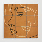 Abstract Face 15 Wood Wall Art Gallery Image 1