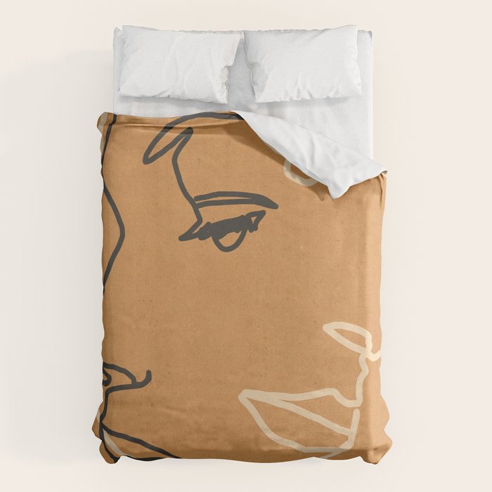 Abstract Face 15 Duvet Cover Gallery Image 6