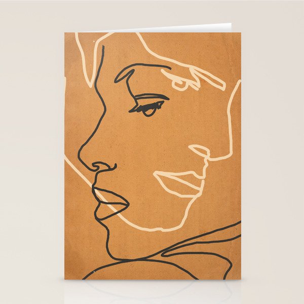 Abstract Face 15 Stationery Card Gallery Image 2