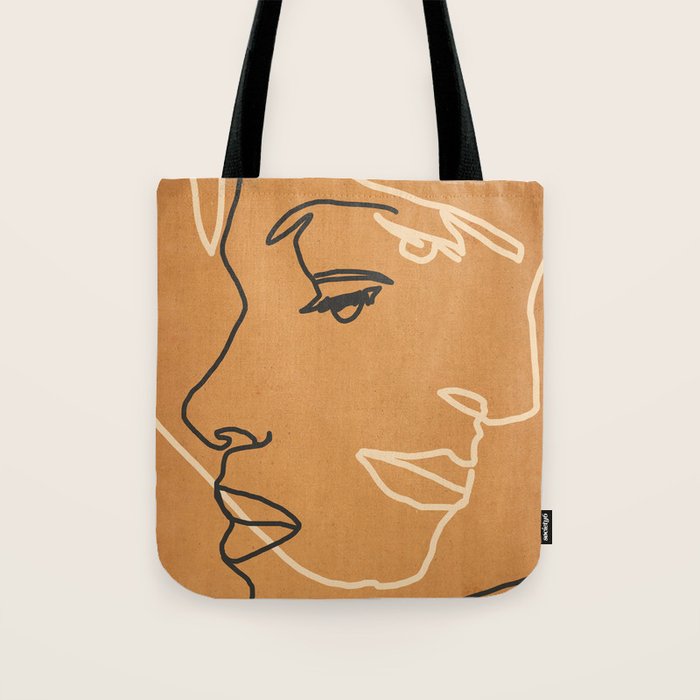 Abstract Face 15 Tote Bag Gallery Image 1