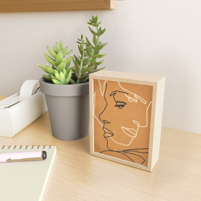 Abstract Face 15 Mini Art Print Gallery Image 2