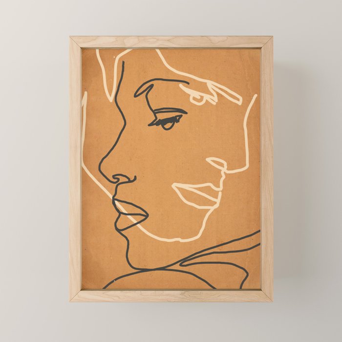 Abstract Face 15 Mini Art Print Gallery Image 1