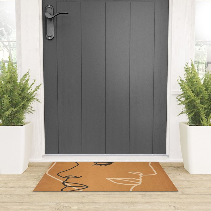 Abstract Face 15 Welcome Mat Gallery Image 3