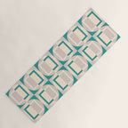 Mid Century Modern Geometric Fusion Yoga Mat Gallery Image 1