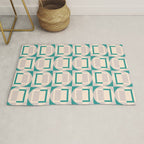 Mid Century Modern Geometric Fusion Rug Gallery Image 1
