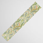 William Morris style lily of the valley light Table Runner Gallery Image 3