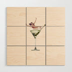 dirty martini 2 peach Wood Wall Art Gallery Image 1
