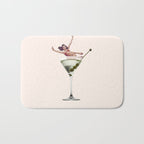 dirty martini 2 peach Bath Mat Gallery Image 1