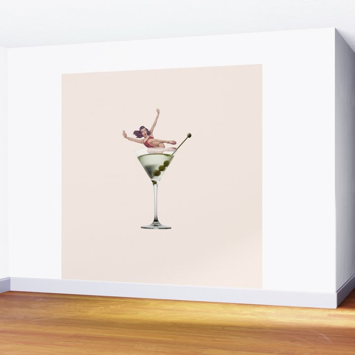 dirty martini 2 peach Wall Mural Gallery Image 2