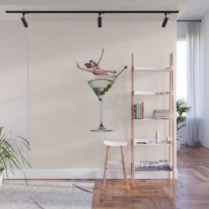 dirty martini 2 peach Wall Mural Gallery Image 1