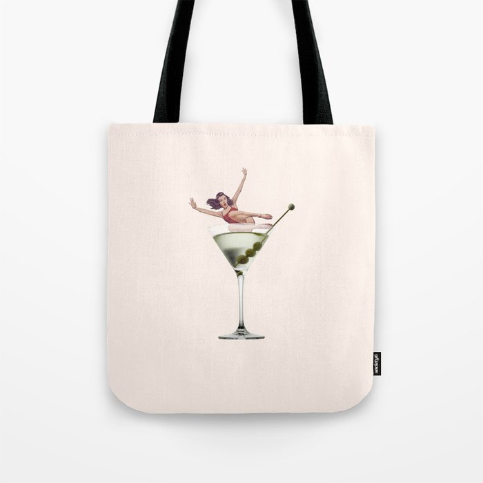 dirty martini 2 peach Tote Bag Gallery Image 1