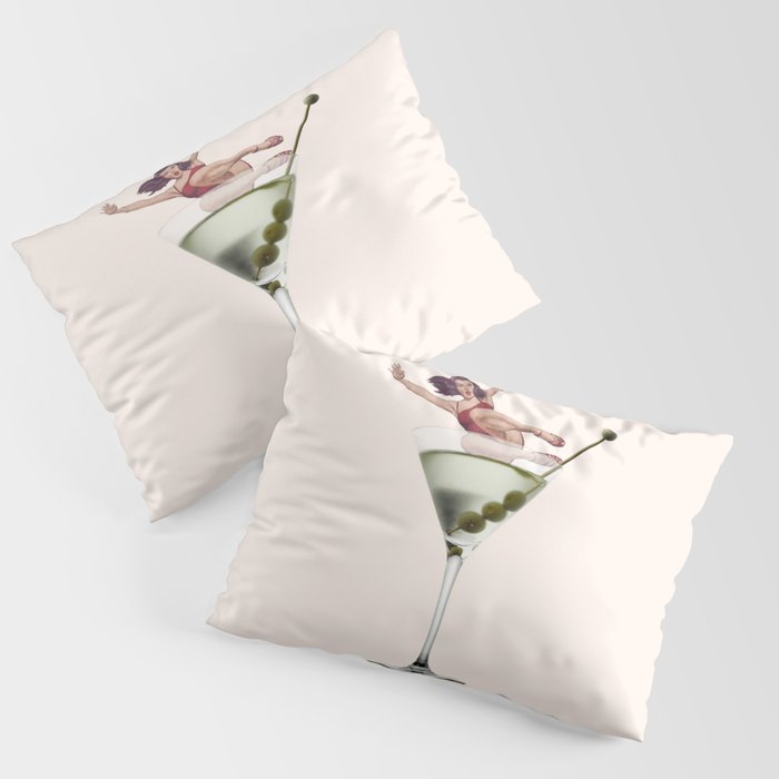 dirty martini 2 peach Pillow Sham Gallery Image 3