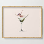 dirty martini 2 peach Serving Tray Gallery Image 1