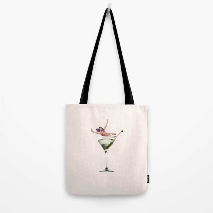 dirty martini 2 peach Tote Bag Gallery Image 2