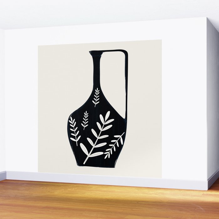 Minimal Abstract Art Vase 21 Wall Mural Gallery Image 2