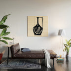 Minimal Abstract Art Vase 21 Wood Wall Art Gallery Image 2