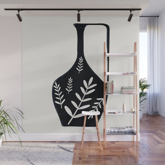 Minimal Abstract Art Vase 21 Wall Mural Gallery Image 1