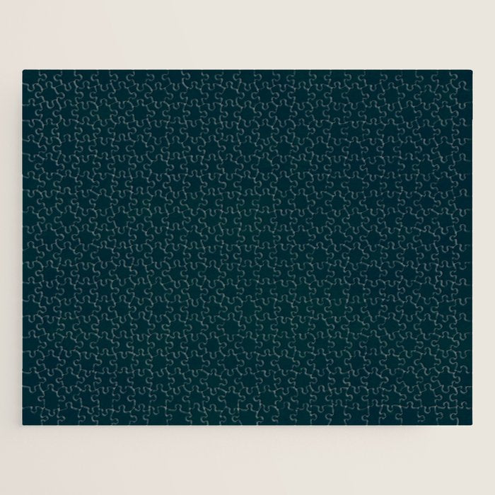 color trend petrol dark blue plain Jigsaw Puzzle Gallery Image 1
