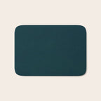 color trend petrol dark blue plain Bath Mat Gallery Image 1