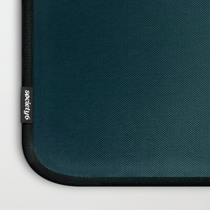 color trend petrol dark blue plain Laptop Sleeve Gallery Image 3